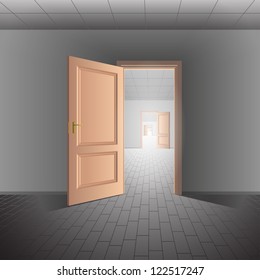 Open door leads to a bright future