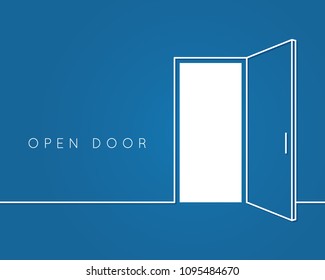 open door vector