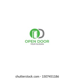 Open Door Logo Design vector