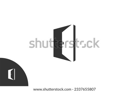 Open door logo in negative space