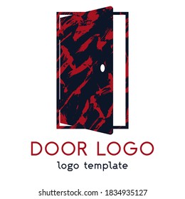 The open door logo. A simple door icon, can be used as a logo for your company. Vector eps illustration.