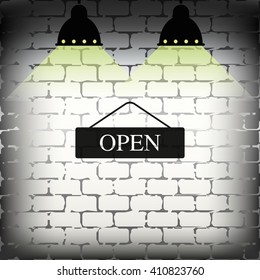 Open door sign.