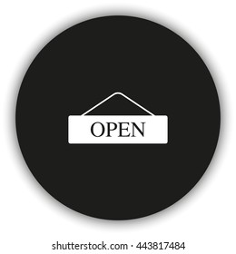 Open door sign.