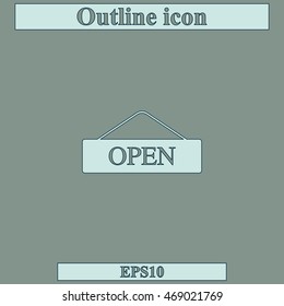 Open door sign.