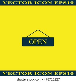 Open door sign.
