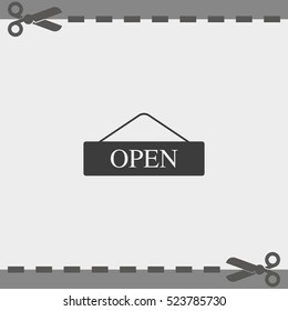 Open door sign.