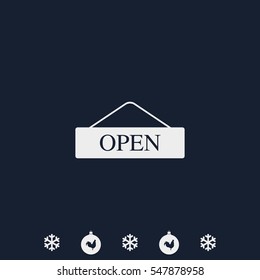 Open door sign.