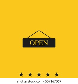 Open door sign.
