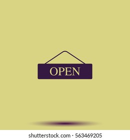 Open door sign.