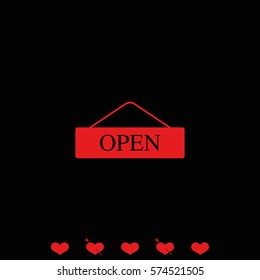 Open door sign.