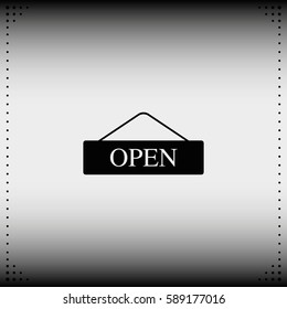 Open door sign.