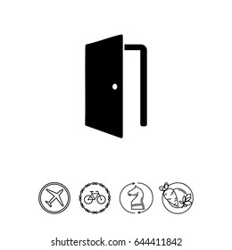 Open door simple icon