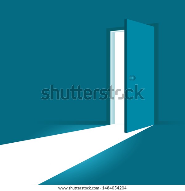 Open Door Symbol New Career Opportunities Stock Vector