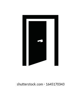 Abrir símbolo de puerta para el diseño del sitio web, logotipo, aplicación, UI. 