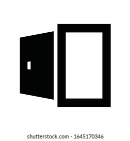 Open door symbol for your web site design, logo, app, UI. 