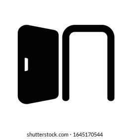 Open door symbol for your web site design, logo, app, UI. 