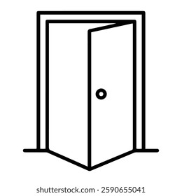 Open Door Symbolizing New Opportunities, Career Growth, and Future Success