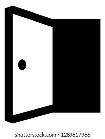Open Door Vector Icon