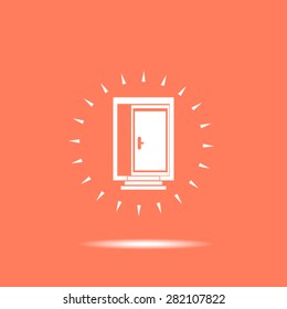 open door vector icon