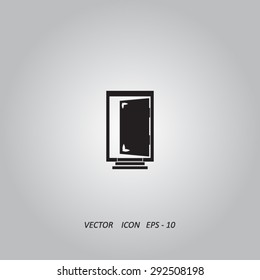 open door vector icon