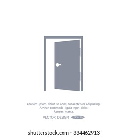 open door vector icon