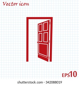 open door vector icon