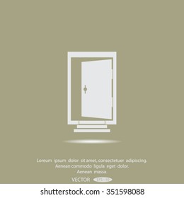 open door vector icon