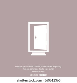 open door vector icon