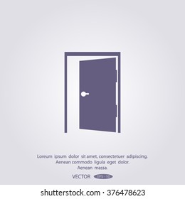 open door vector icon