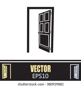 open door vector icon