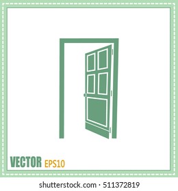 open door vector icon