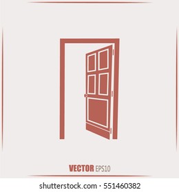 open door vector icon
