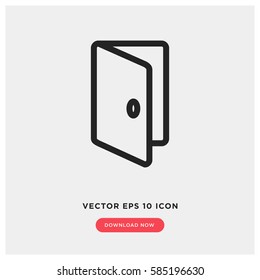 Open door vector icon