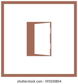 open door vector icon