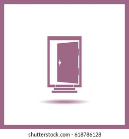 open door vector icon