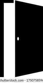 open door vector icon, exit vector icon