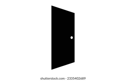 Open door vector icon, exit symbol. Flat sign illustration for web or mobile app