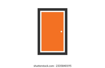 Open door vector icon, exit symbol. Flat sign illustration for web or mobile app