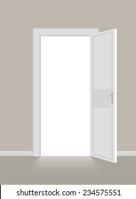 Open doors. EPS10.
