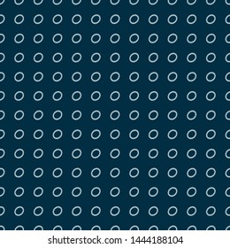 open dots on blue background