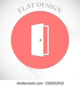 Open double door outline icon. linear style sign for mobile concept and web design. Exit doorway simple line vector icon. Push door symbol, logo illustration. Pixel perfect vector graphics