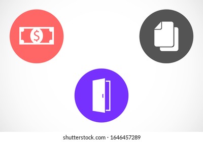 Icono de contorno de doble puerta. signo de estilo lineal para concepto móvil y diseño web. Salida del icono del vector de línea simple de la puerta. Símbolo de la puerta pulsador, ilustración del logotipo. Gráficos vectoriales perfectos para píxeles