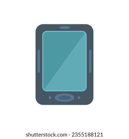 Open ebook icon flat vector. Digital education. Online tablet isolated