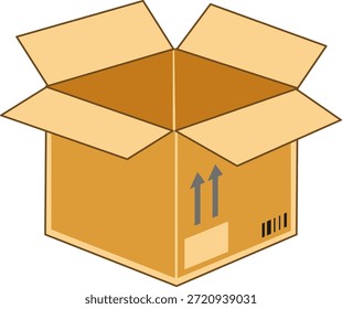 Open Ecommerce Box Unboxing Icon