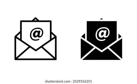 Open email icon concept. Stock vector