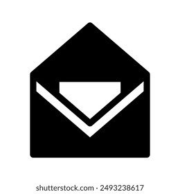 Open Email Icon Vector Symbol Design Illustration