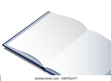 the open empty book vector background EPS10 