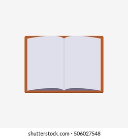 Open Empty Book Vector Illustration Stock Vector (Royalty Free ...