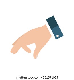 Open empty hands showing different gestures. Hands icon isolated on white background. Vector illustration EPS10