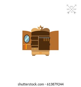 Open Empty Wardrobe Icon